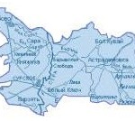 Карта Сурского района